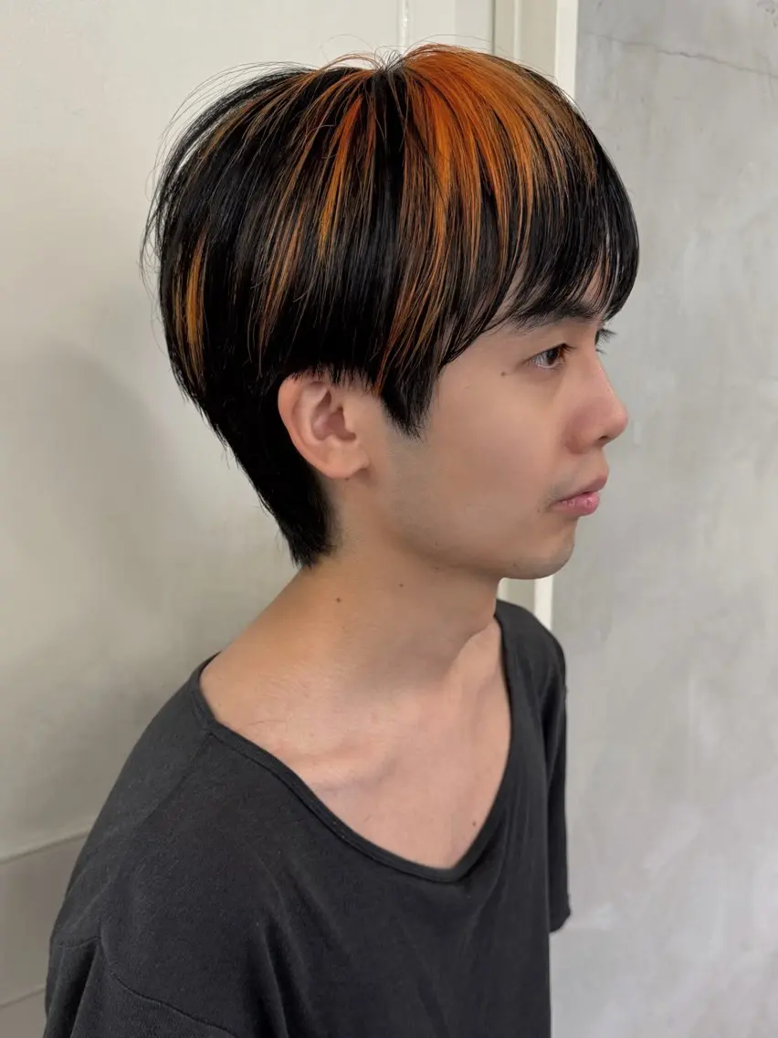 ショート カラー メンズ カット ヘアカラー RorriM natsuのヘアスタイル