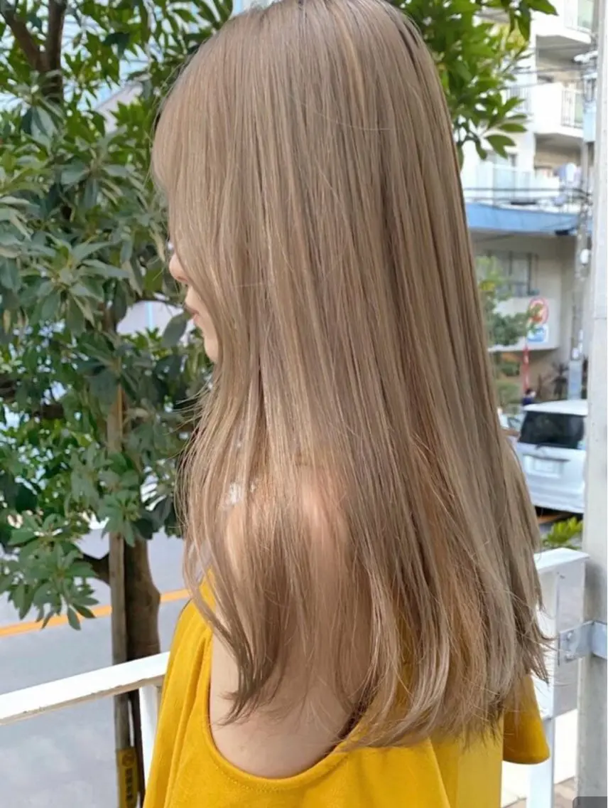 ロング カラー ヘアカラー 全席個室 暖色カラー Zina松園優香🌸のヘアスタイル