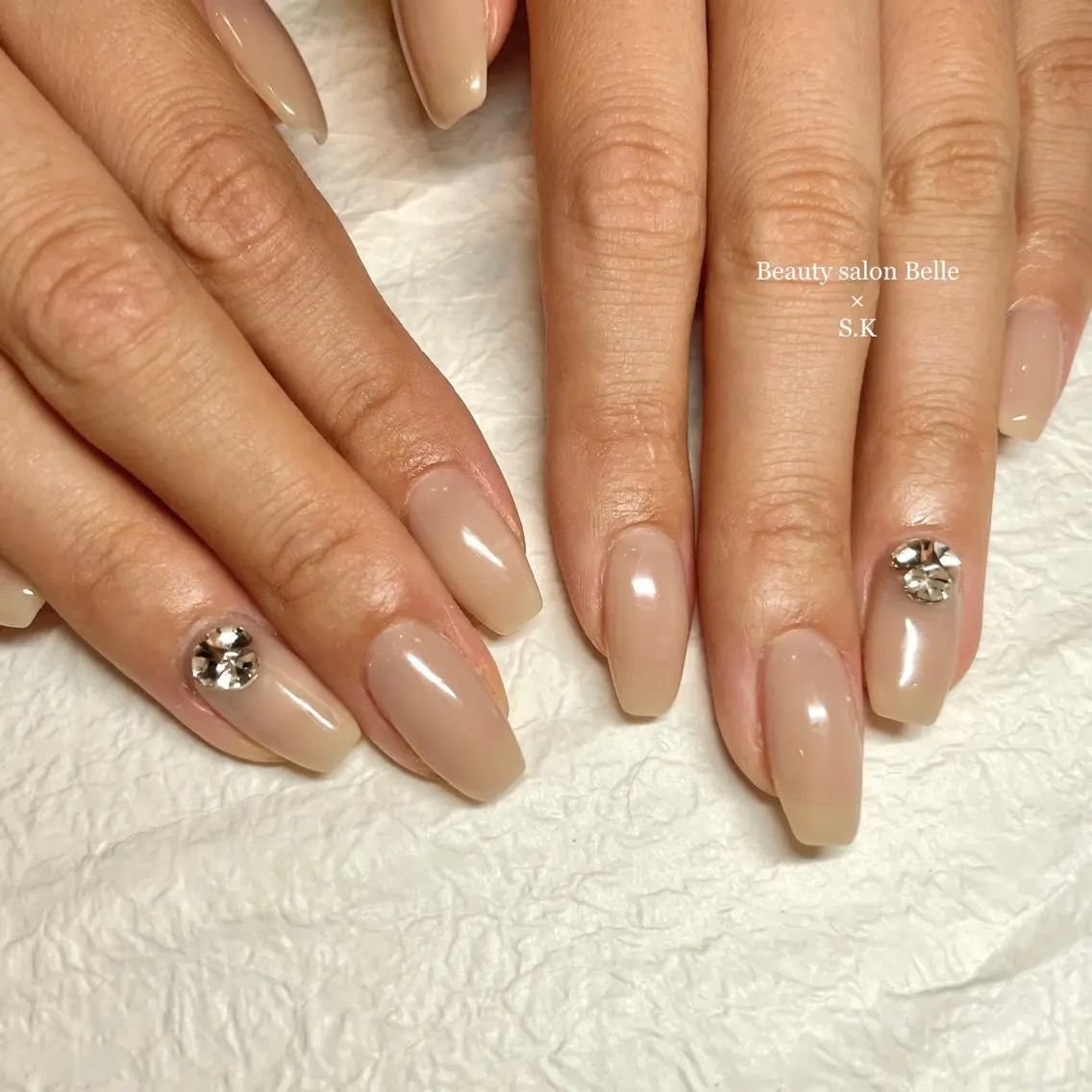 ネイル ワンカラーネイル S. kurumiのネイルデザイン