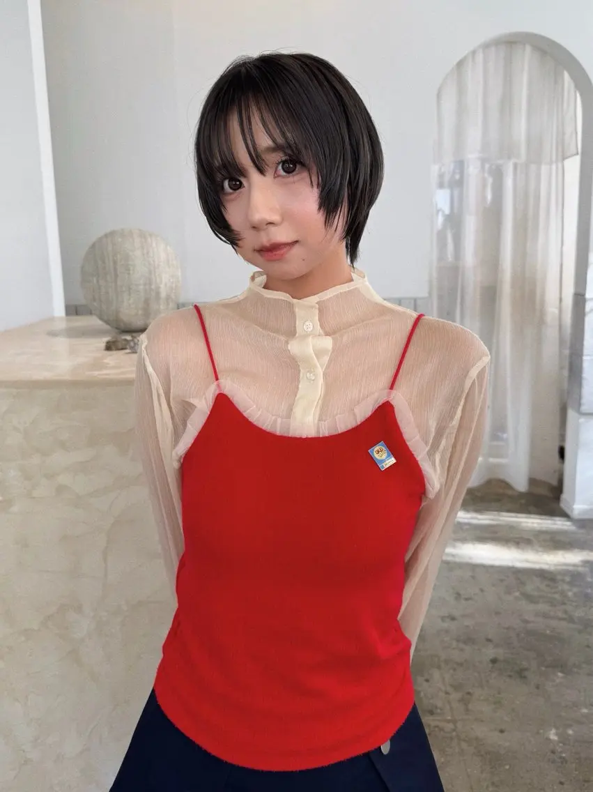 ショート カラー ショートレイヤー レイヤーカット ショートヘア ウルフカット スギヤマ ショウゴのヘアスタイル