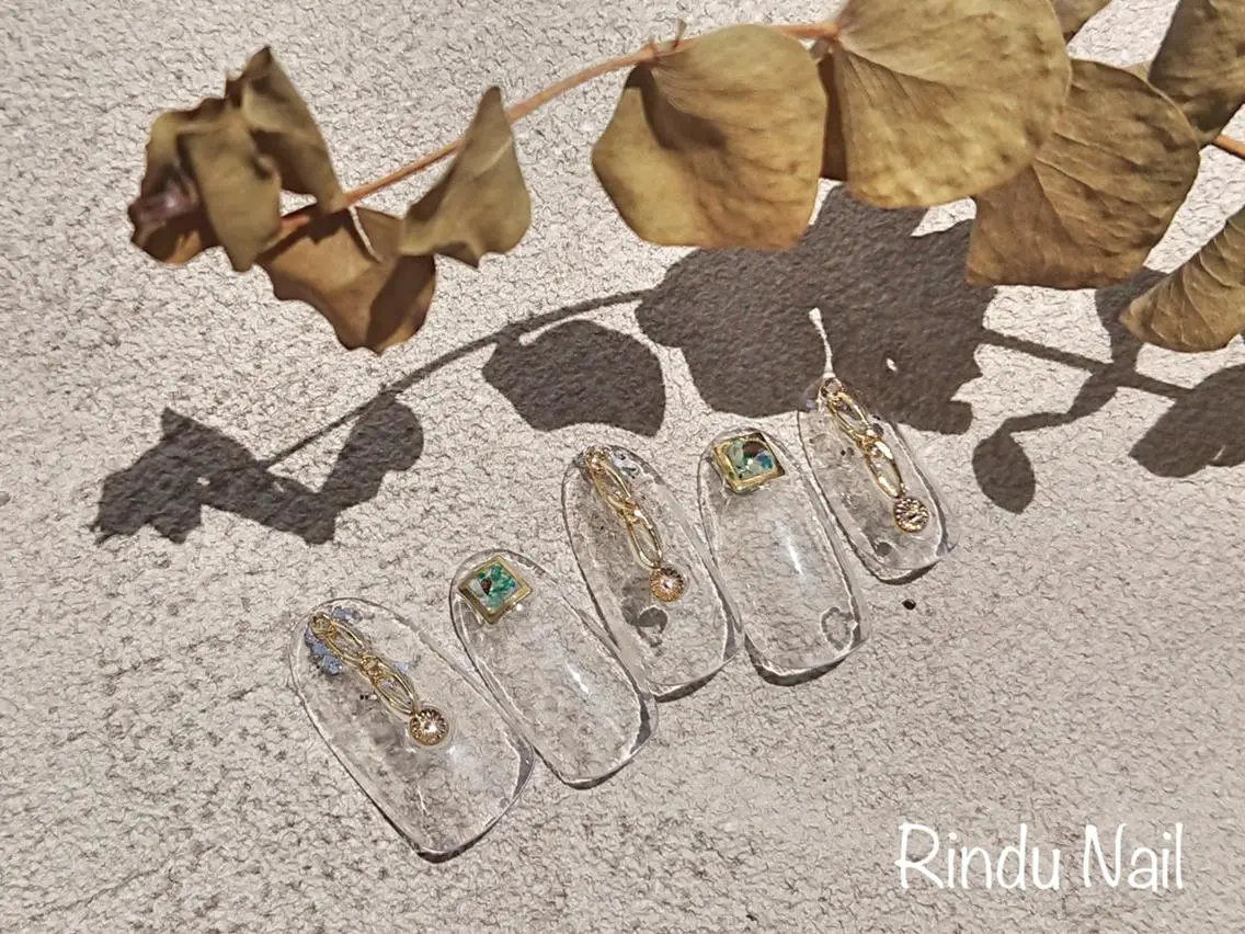 ネイル クリアネイル Rindu Nail 名駅miniのネイルデザイン