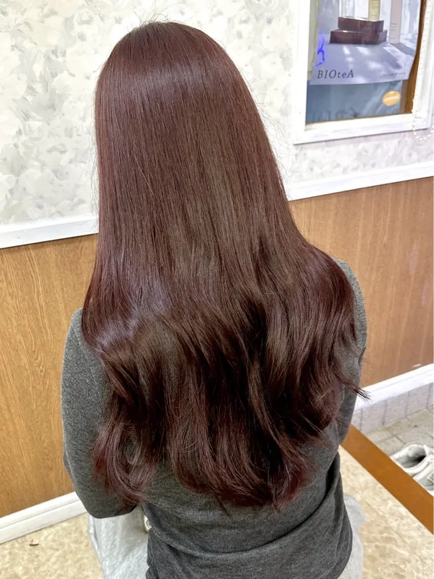 ロング カラー 黒髪 ブリーチ ダブルカラー ラベンダーカラー ブリーチなしカラー 髪質改善のプロ✨りな さんのその他イメージ