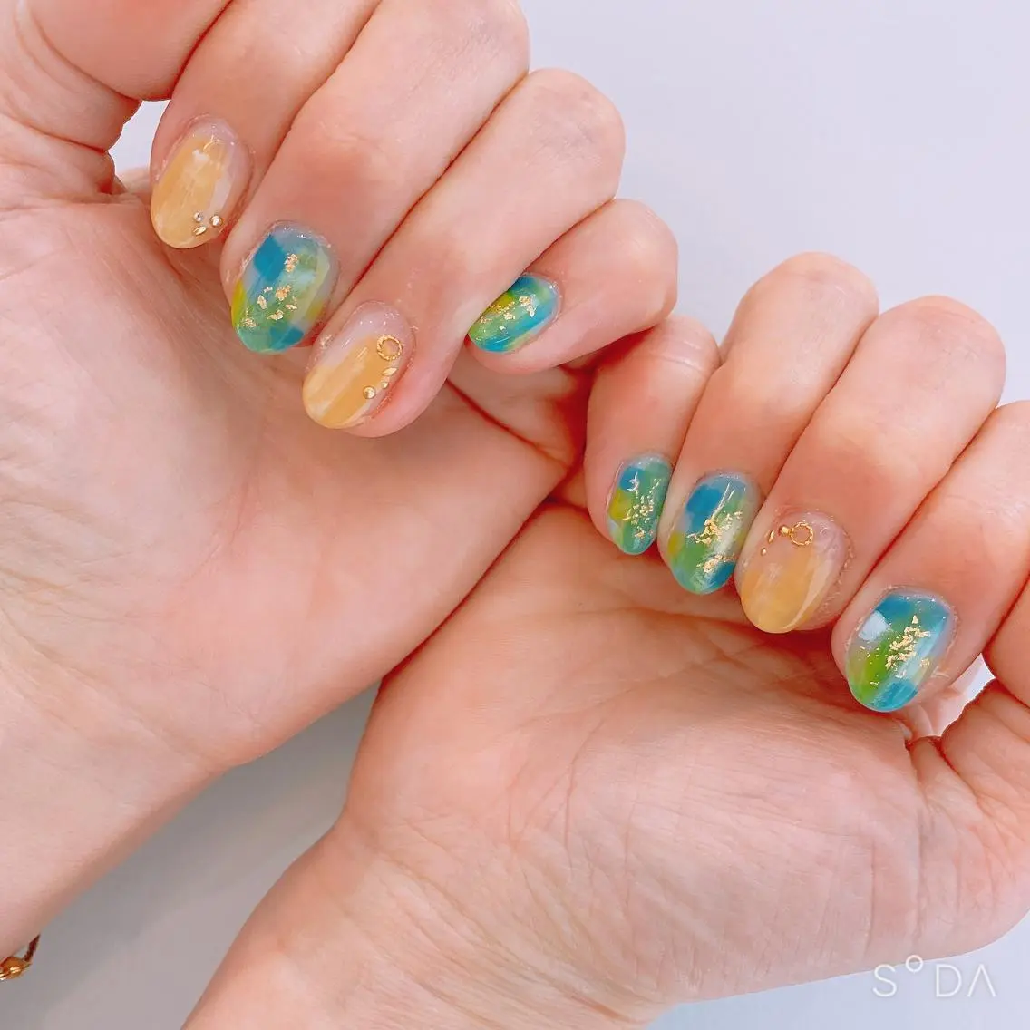 ネイル ブルー Rena colore'のネイルデザイン