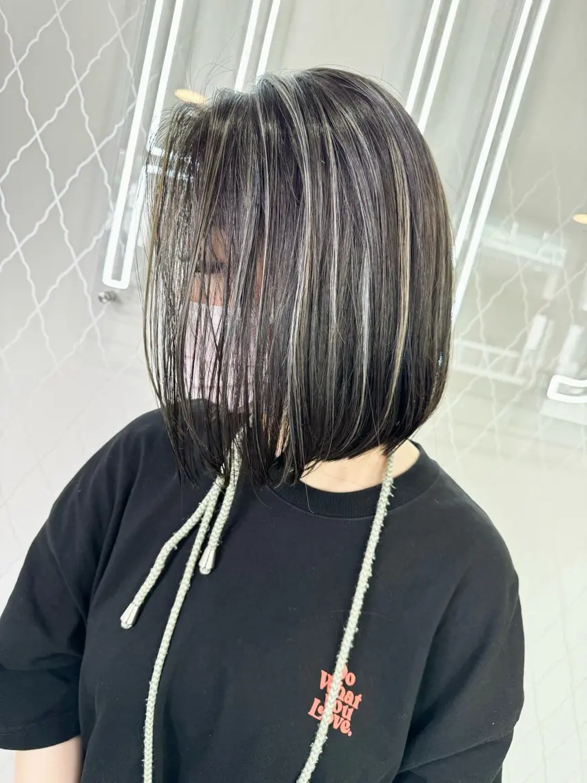 ショート ハイライト/髪質改善 ans/黒木 和大のヘアスタイル