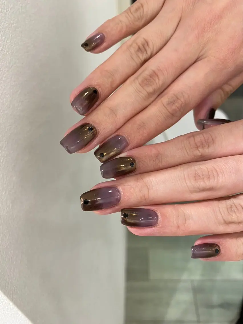 ネイル オーロラネイル マグネットネイル メンズネイル ニュアンスネイル シンプルネイル ハンドネイル 草加ニュアンスネイル 🌚hersのネイルデザイン