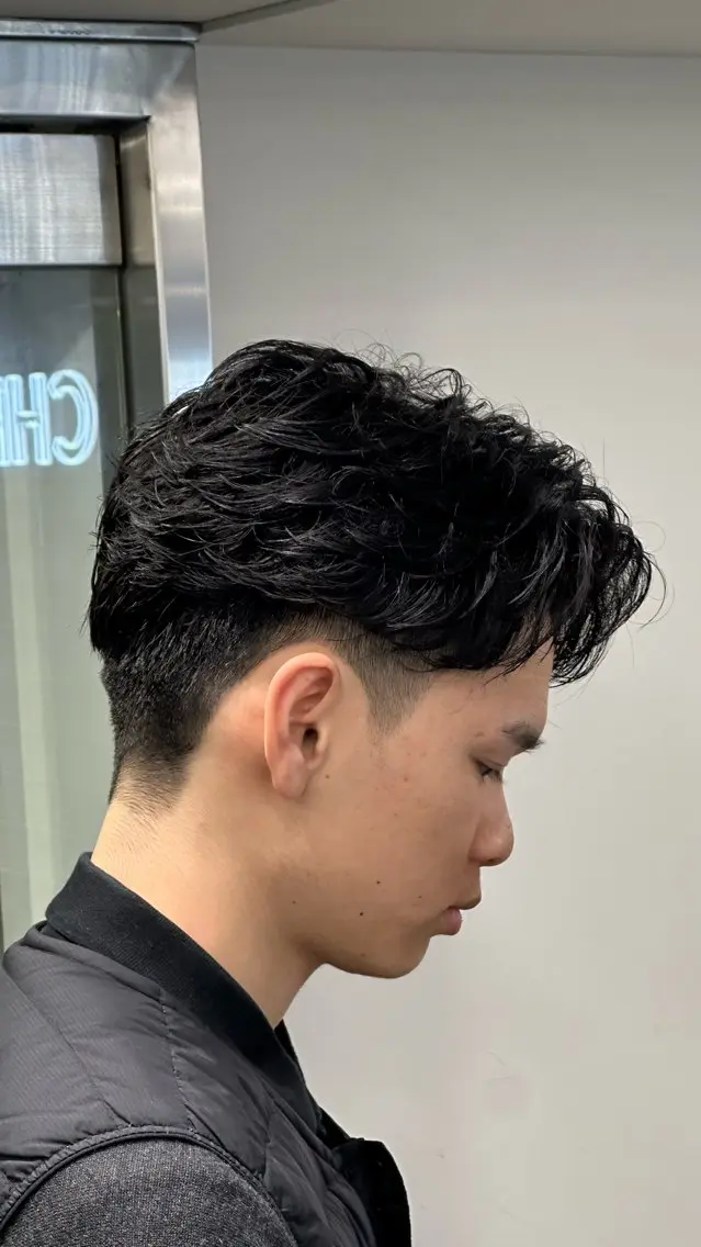 ショート パーマ メンズ カット 新宿No.1パーマ師 💈コウヨウ💈のヘアスタイル