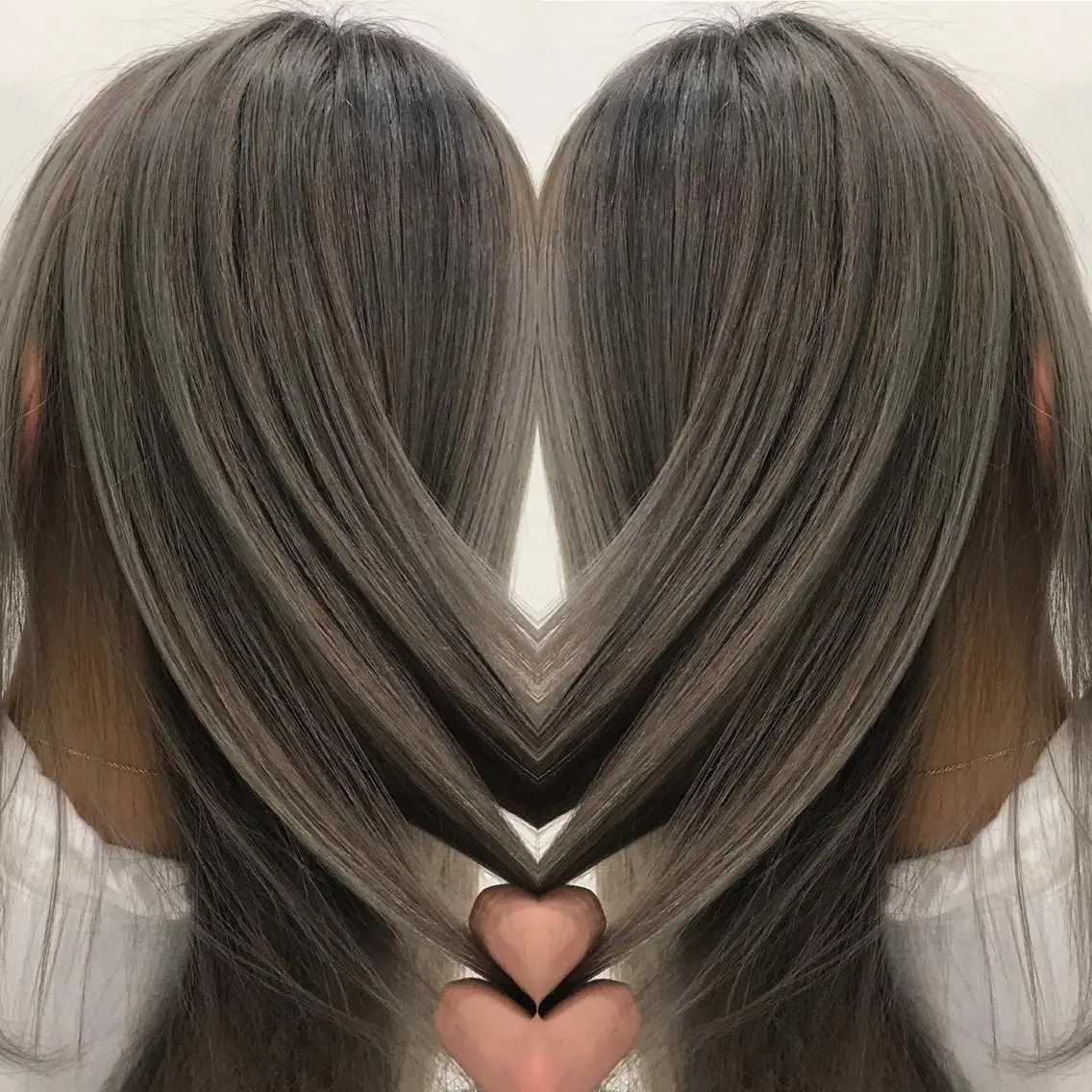 セミロング カラー アクアカラー ハイトーンカラー トリートメント ヘアカラー トリートメント ヘアセット LAS 代表 ナガカワ コウヘイのヘアスタイル