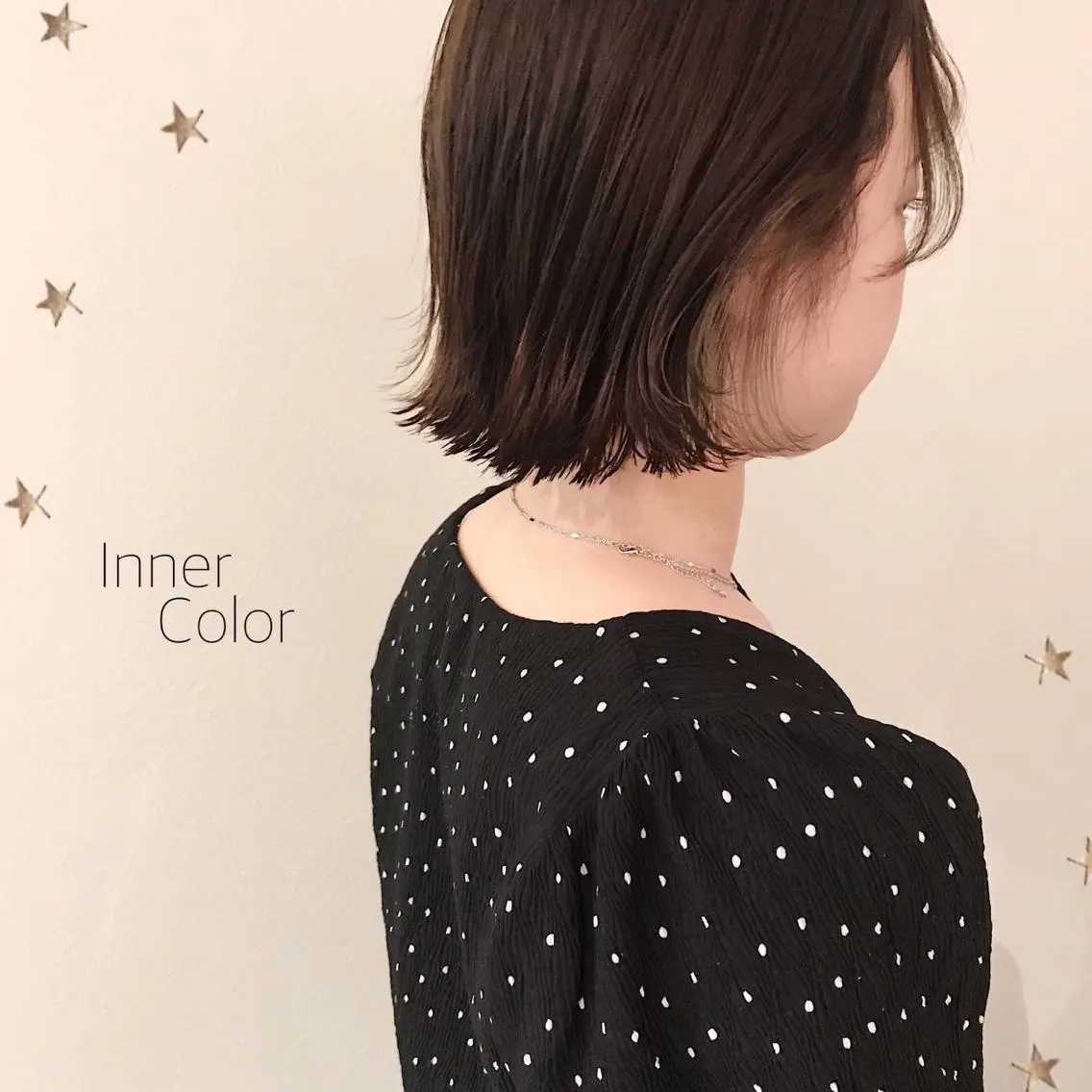 ミディアム カラー 市川 千夏のヘアスタイル