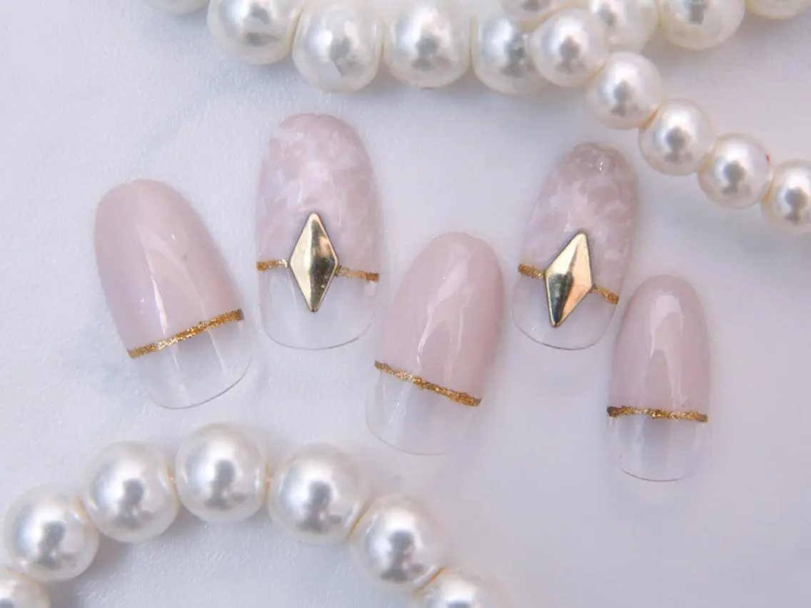 ネイル 桜ネイル クリアネイル フットネイル ジェルネイル キラキラネイル Tiary Nail Yのネイルデザイン