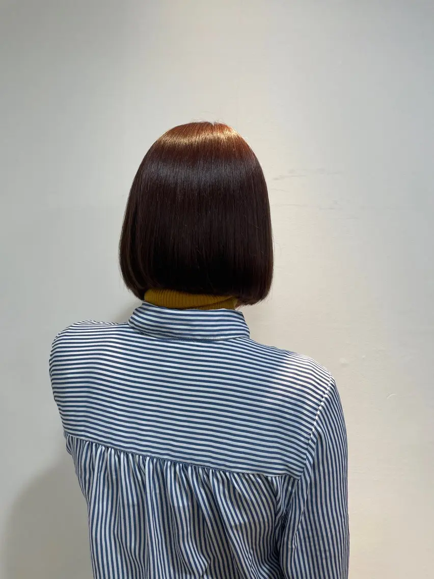 ミディアム カラー カット ヘアカラー トリートメント 表参道🌿赤み消し カラー/チナツのヘアスタイル