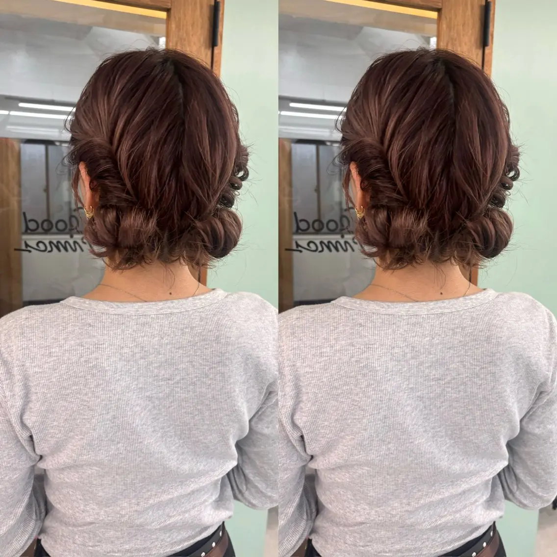 ミディアム ヘアアレンジ 🎀【透明感カラー 縮毛矯正】さえ🎀のヘアスタイル