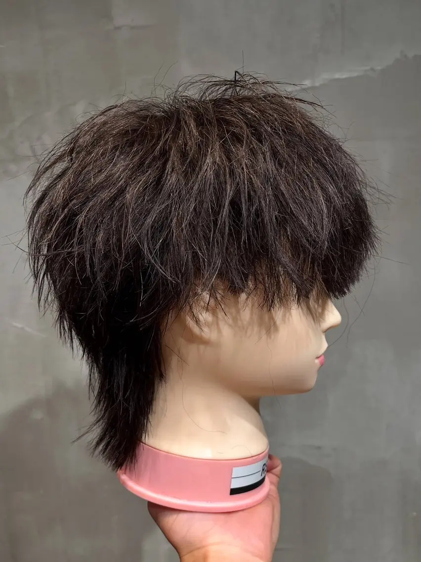 メンズ メンズパーマ メンズウルフカット ウルフカット 赤み消し艶カラー🍒 髪質改善　KAIのヘアスタイル