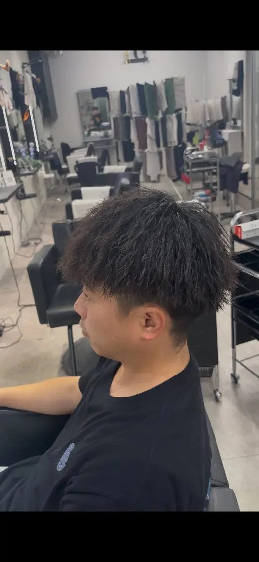 パーマ メンズ カット パーマ eraアメ村店 ヒイロのヘアスタイル