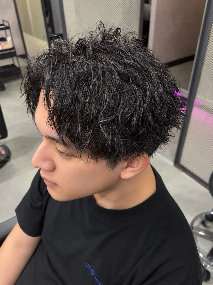 ミディアム ミディアムパーマ ツイストパーマ カット パーマ 平畑 直将 《メンズ・パーマ》のヘアスタイル