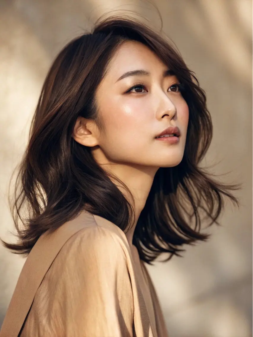 ミディアム カラー 【雰囲気ヘア☺︎】 岩井隼人のヘアスタイル
