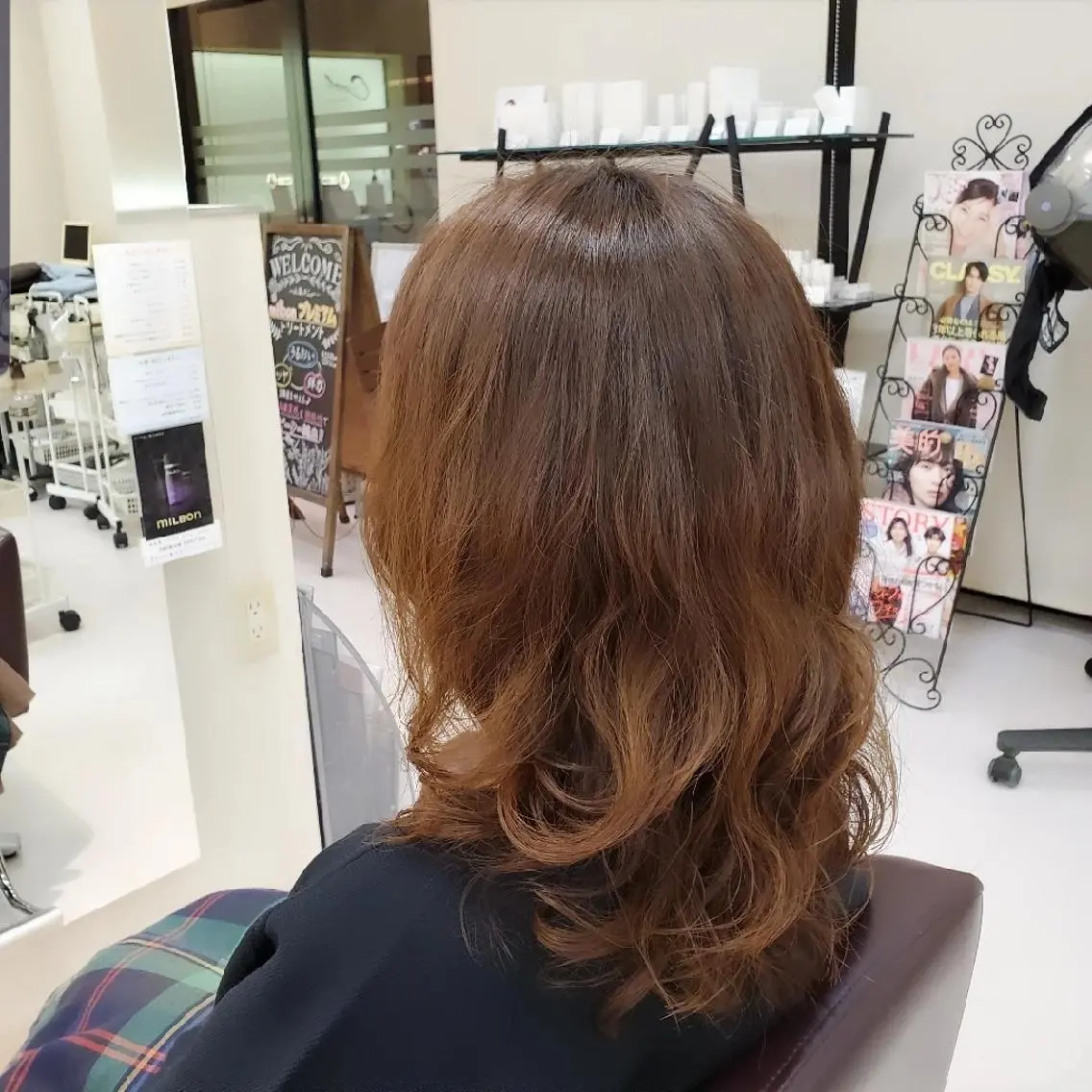☆カット+シルキーエアウェーブパーマ(シャンプーブロー込み)☆ダメージが少なく持ちが良いパーマです♪の写真