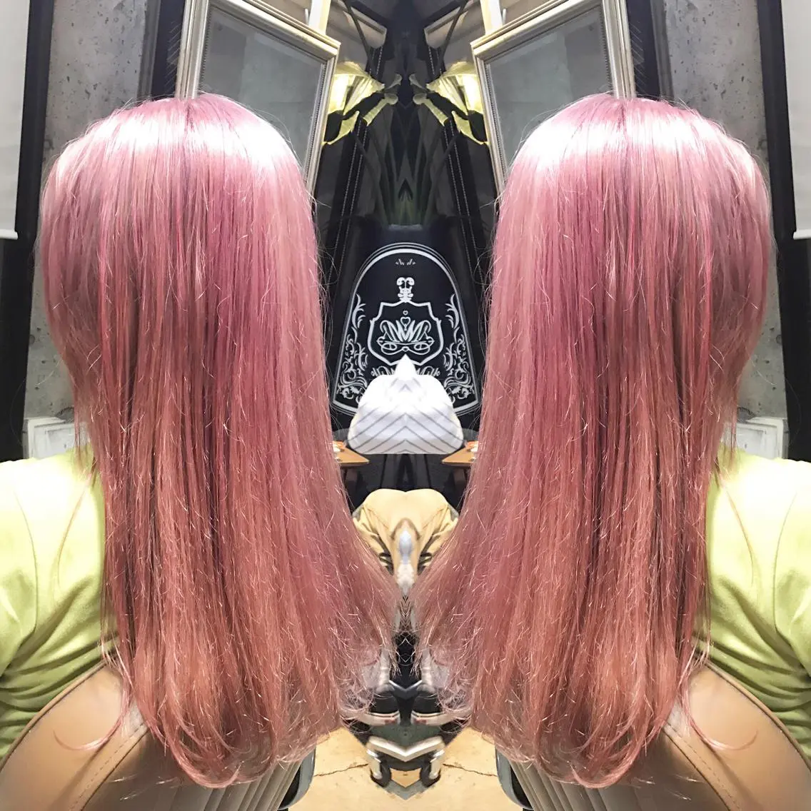 ロング カラー パーマ ヘアアレンジ メンズ キッズ ネイル マツエク・マツパ ピンクカラー カラーマツエク ピンク サロンドミルク 原宿のヘアスタイル