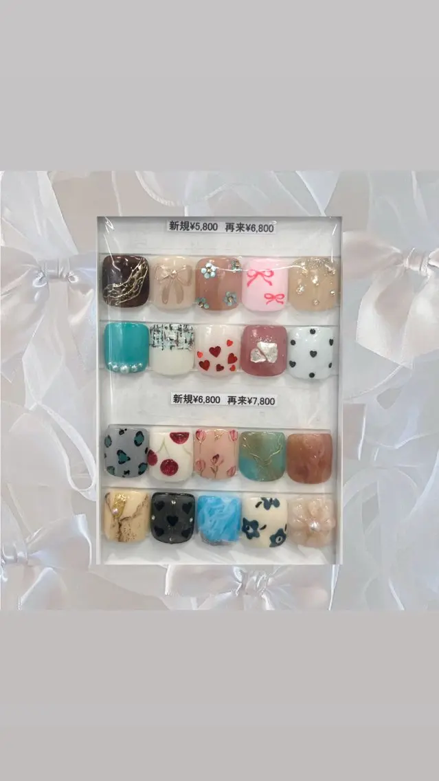 ネイル フットネイル Bianca  🎀 Hayakawaのネイルデザイン