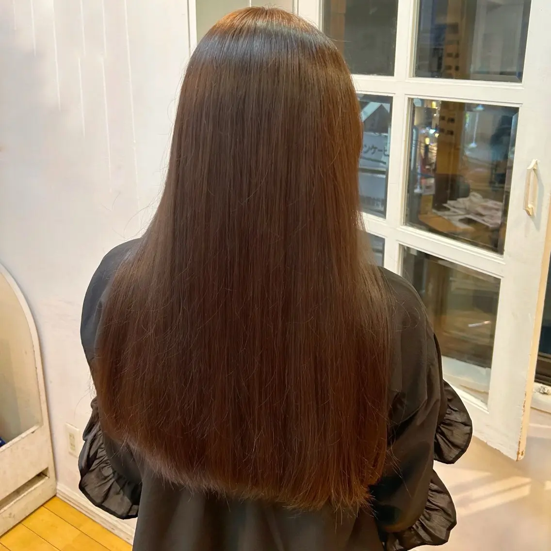 ロング カラー ブラウンカラー オリーブブラウン 庄内/髪質改善 ハナキ モエのヘアスタイル