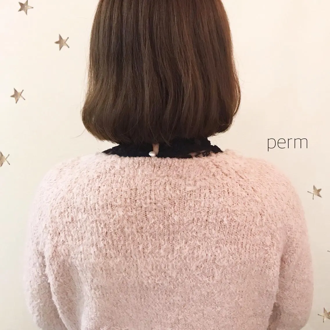 ミディアム カラー パーマ 市川 千夏のヘアスタイル