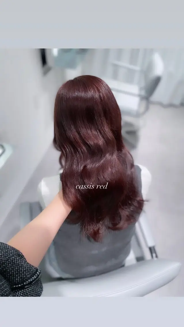 セミロング 透明感巻ける縮毛矯正 可愛いStyle杏琉のヘアスタイル
