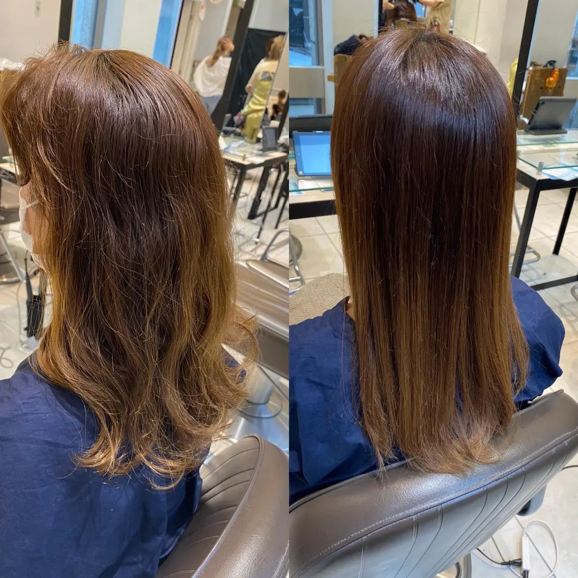 ロング 美髪矯正透明感カラー 江川 和輝のヘアスタイル