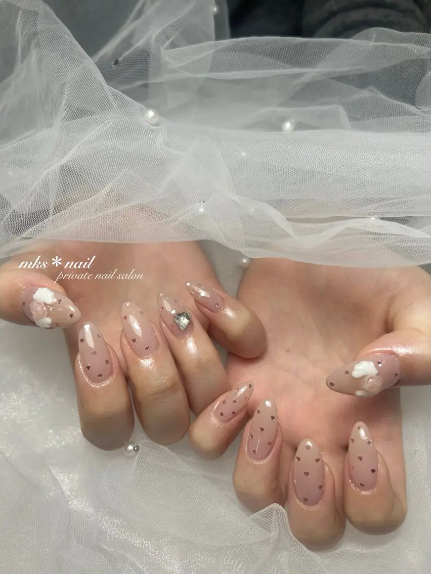 ネイル ハンドネイル mks＊nail //  枚方長尾のネイルデザイン