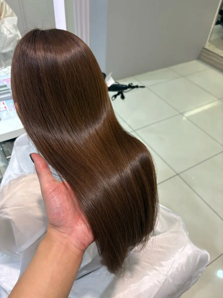 暖色ワンカラー＋頭皮ケアバブルTR付き✨(肩より下の長さの方はこちらをお願い致します‼️）の写真