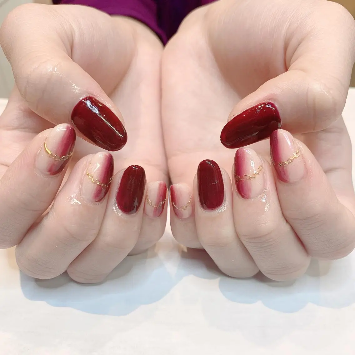 ネイル ボルドー Adite nailのネイルデザイン