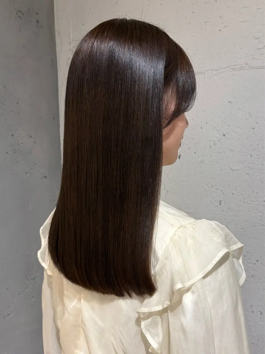 🧼カット ＋ 髪質改善縮毛矯正 ＋ 水トリートメントの写真