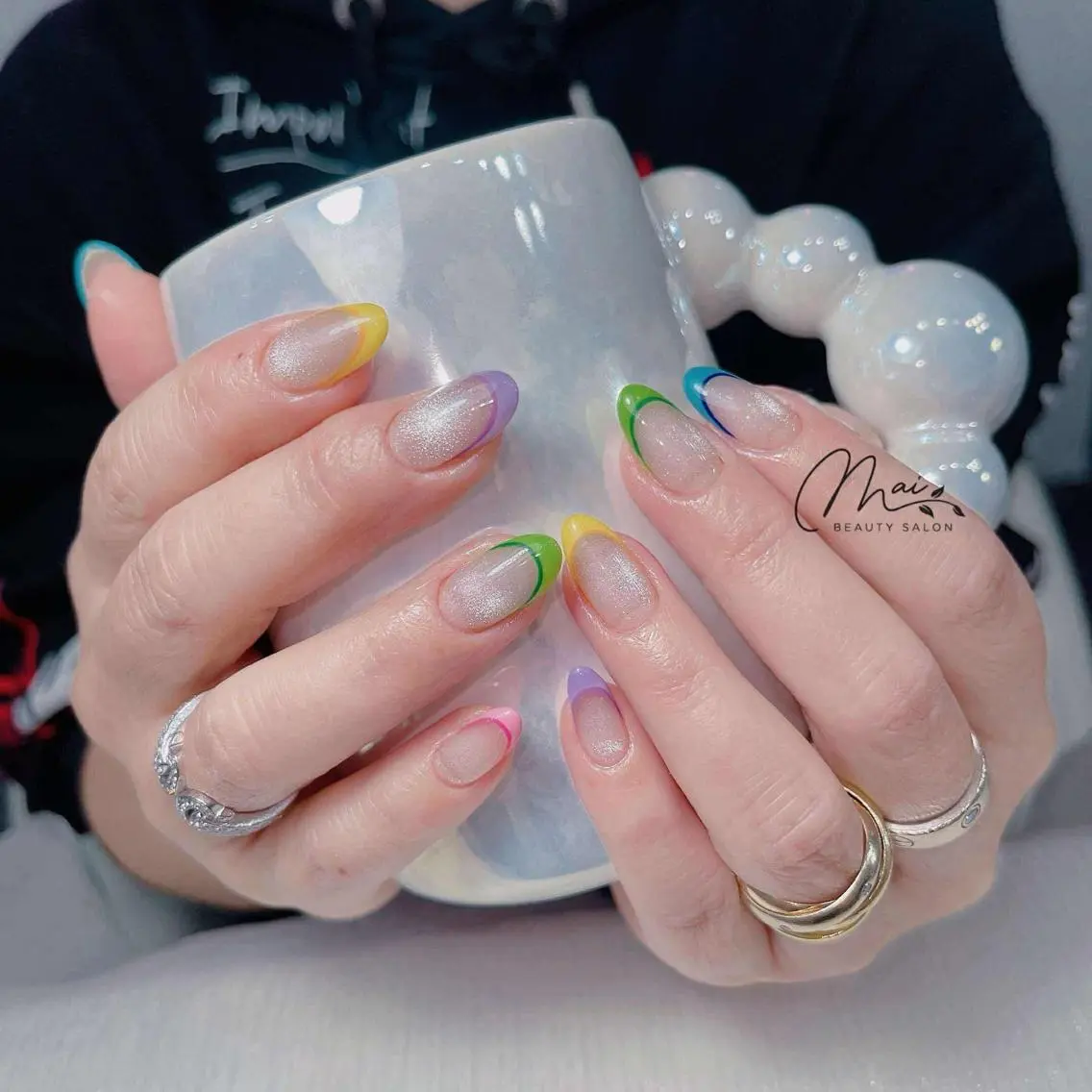 ネイル ジェルネイル パラジェル ワンホンネイル MaiBeauty Niのネイルデザイン