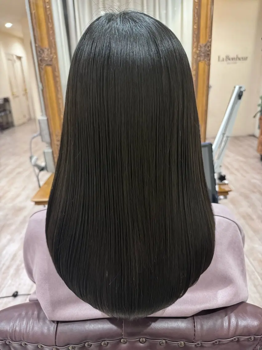 ロング カラー 髪質改善 レイヤーカット カット ヘアカラー 縮毛矯正 トリートメント 新越谷noble店長 松本拓也▶◀*.のヘアスタイル