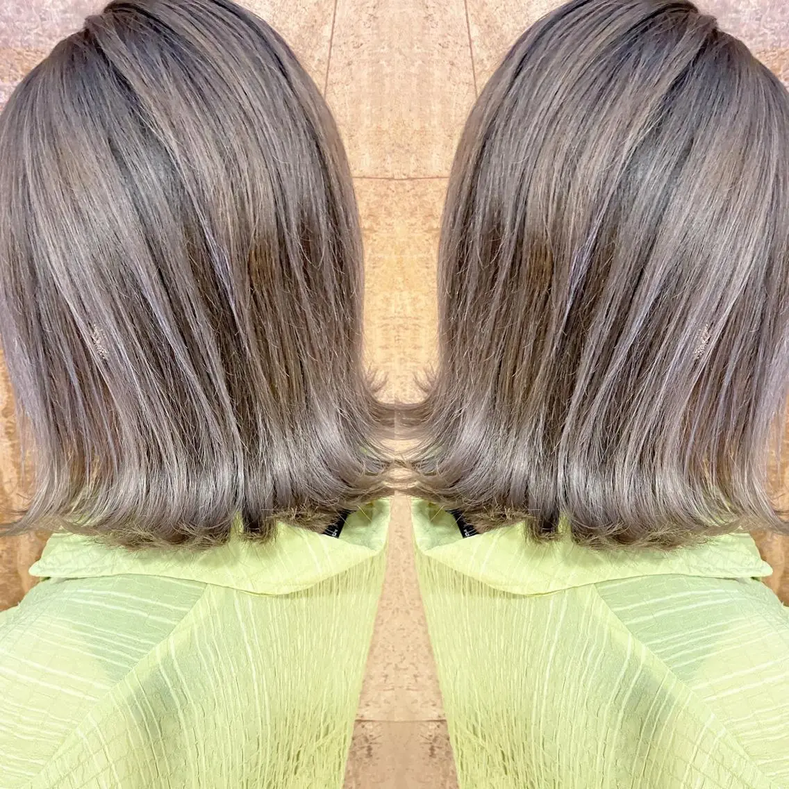 ミディアム カラー ヘアアレンジ ネイル マツエク・マツパ 透明感カラー ハイライトカラー 外国人風カラー ハイライト 外ハネヘア カット ヘアカラー 夜23時まで予約🉑 reverieあきらのヘアスタイル