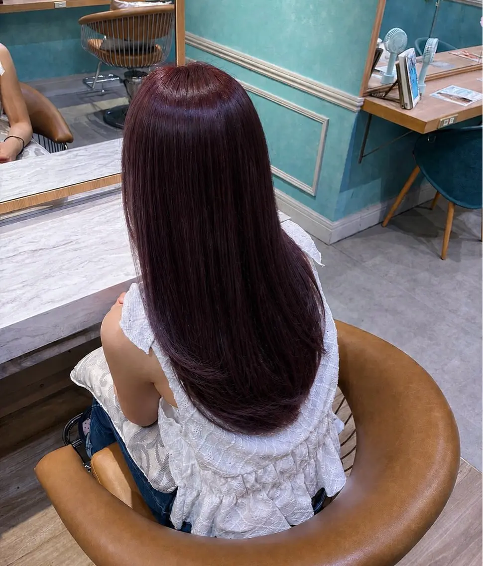 ロング ヘアカラー トリートメント ヘッドスパ ⭐️Miyazaki Raiki⭐️のヘアスタイル