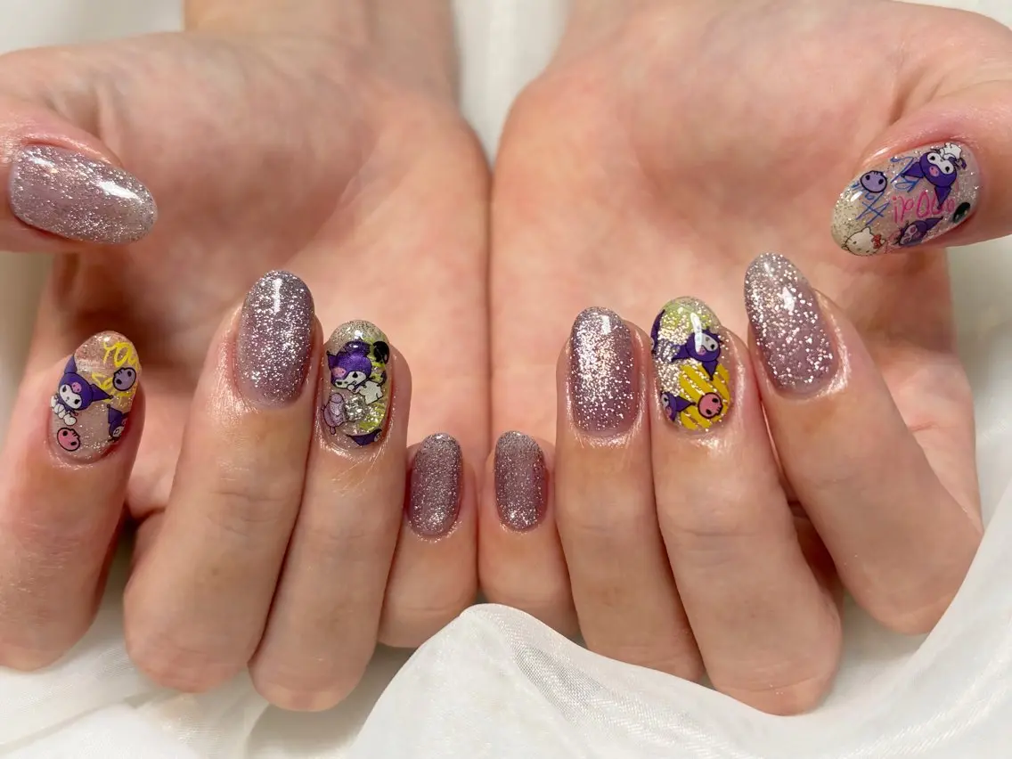 ネイル アートネイル マグネットネイル マグネットワンカラー 持ち込み ワンカラーネイル Ouna NAIL haruのネイルデザイン