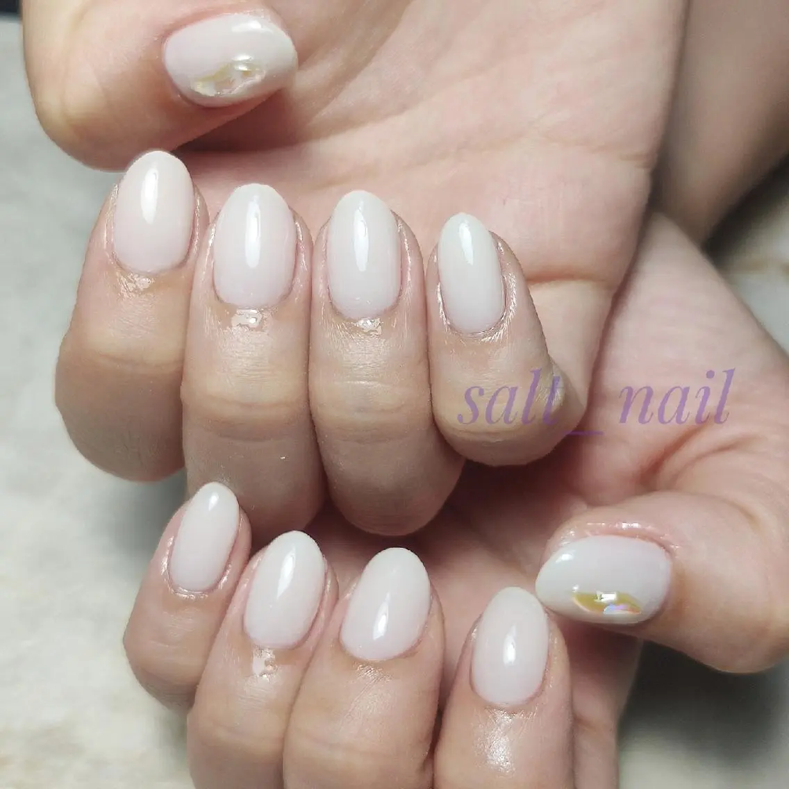 ネイル ワンカラーネイル フットネイル 個人サロン saltnailのネイルデザイン
