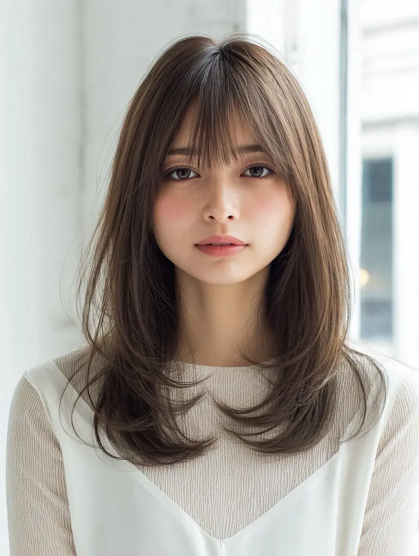 ロング カラー ヘアカラー 韓国×艶ハイトーンが かわいい✨️リオ🍒のヘアスタイル