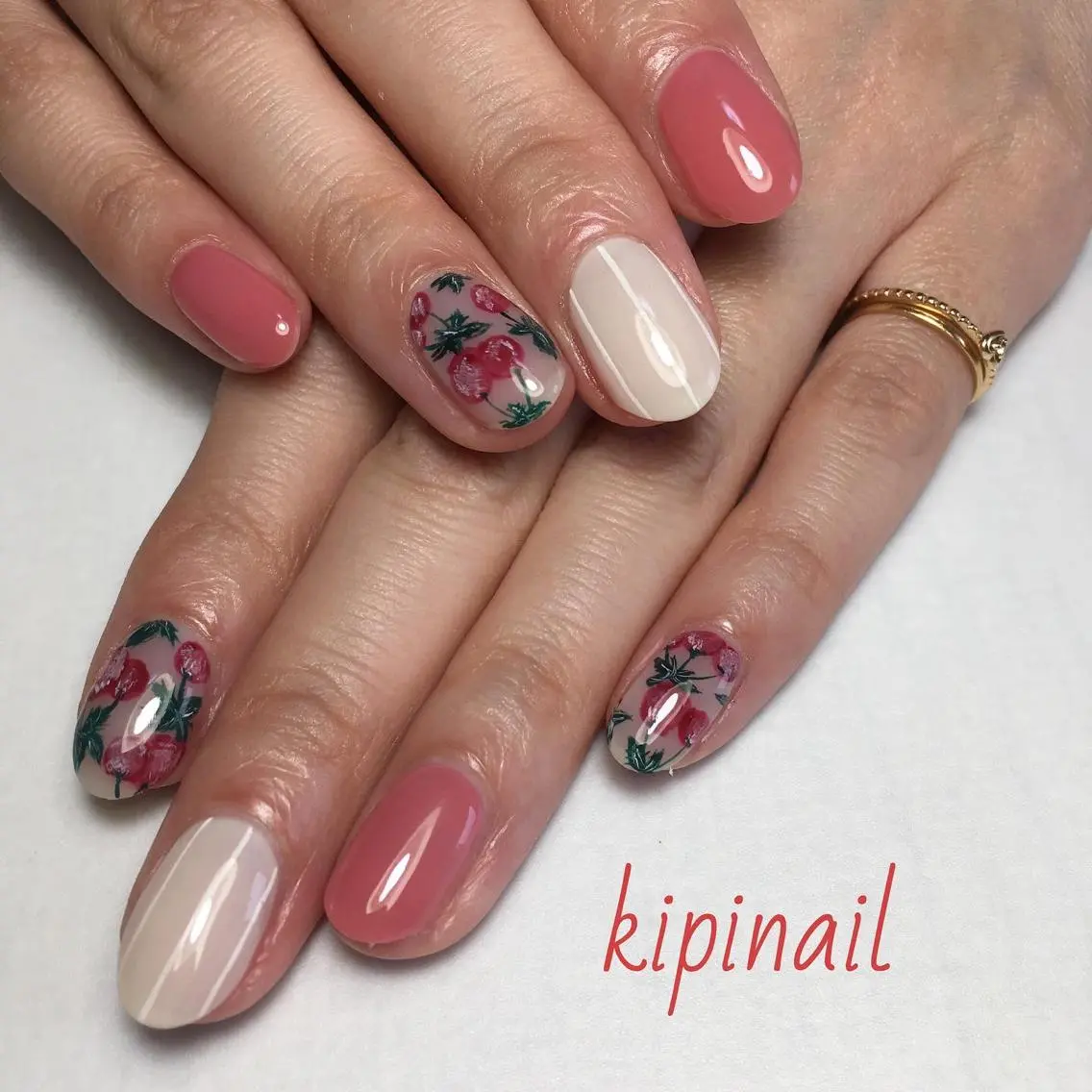 ネイル ハンドネイル kipinail 川﨑えりかのネイルデザイン