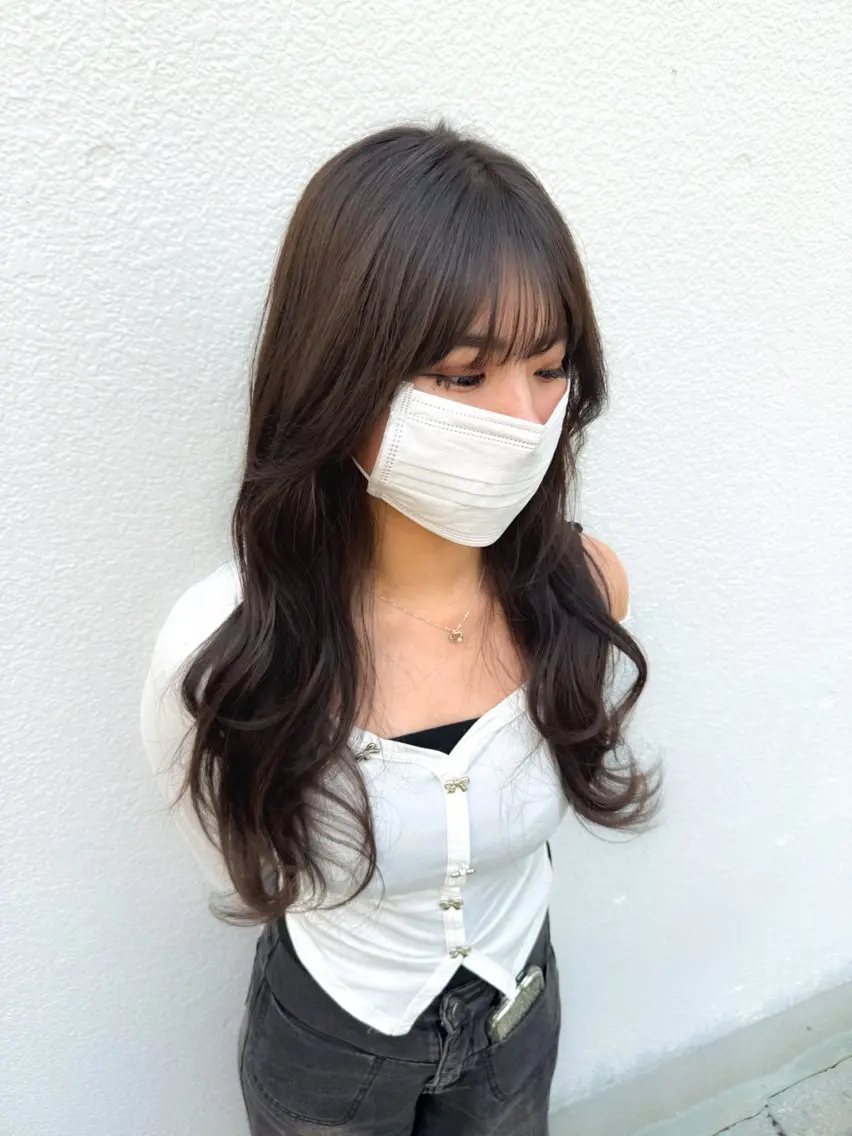 ロング 髪質改善 トリートメント ヘアカラー トリートメント 髪質改善/透明感 カラー高山奈夕のヘアスタイル