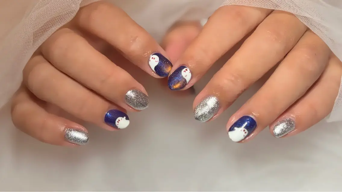 ネイル ハロウィン ハンドネイル NellyNail *̩̩̥ あおい🌷のネイルデザイン