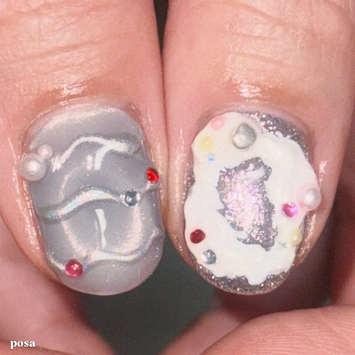 ネイル シンプルネイル posa nail モエミのネイルデザイン
