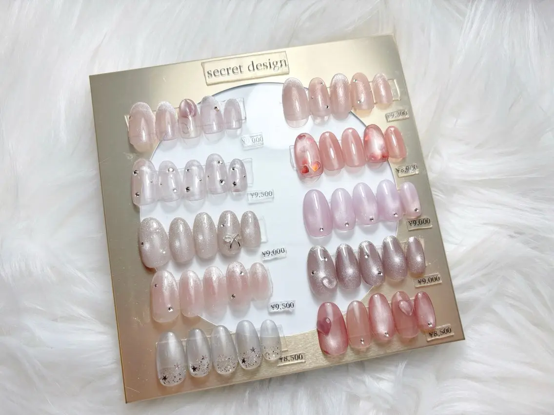 ネイル ハート オフィスネイル ピンク ハンドネイル nail care salon -&-のネイルデザイン