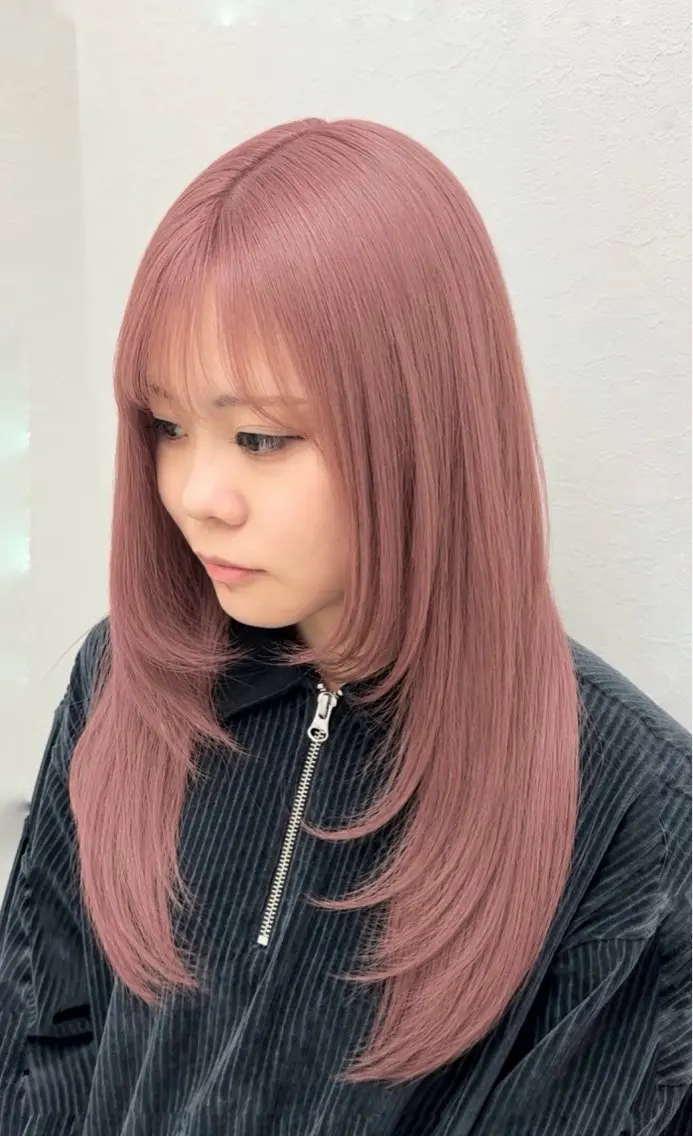 ロング カラー 【暖色カラー+色持ち 重視】💟まなみのヘアスタイル