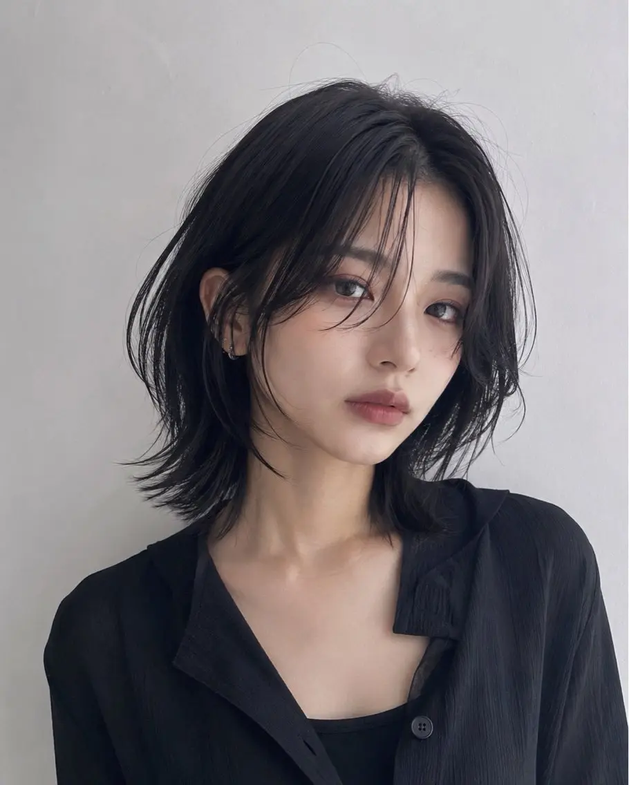 ミディアム カット トリートメント レイヤーカット⛓ hina🩶のヘアスタイル