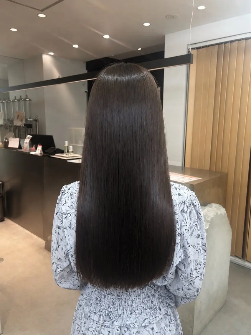 ロング カラー 中田 和花のヘアスタイル