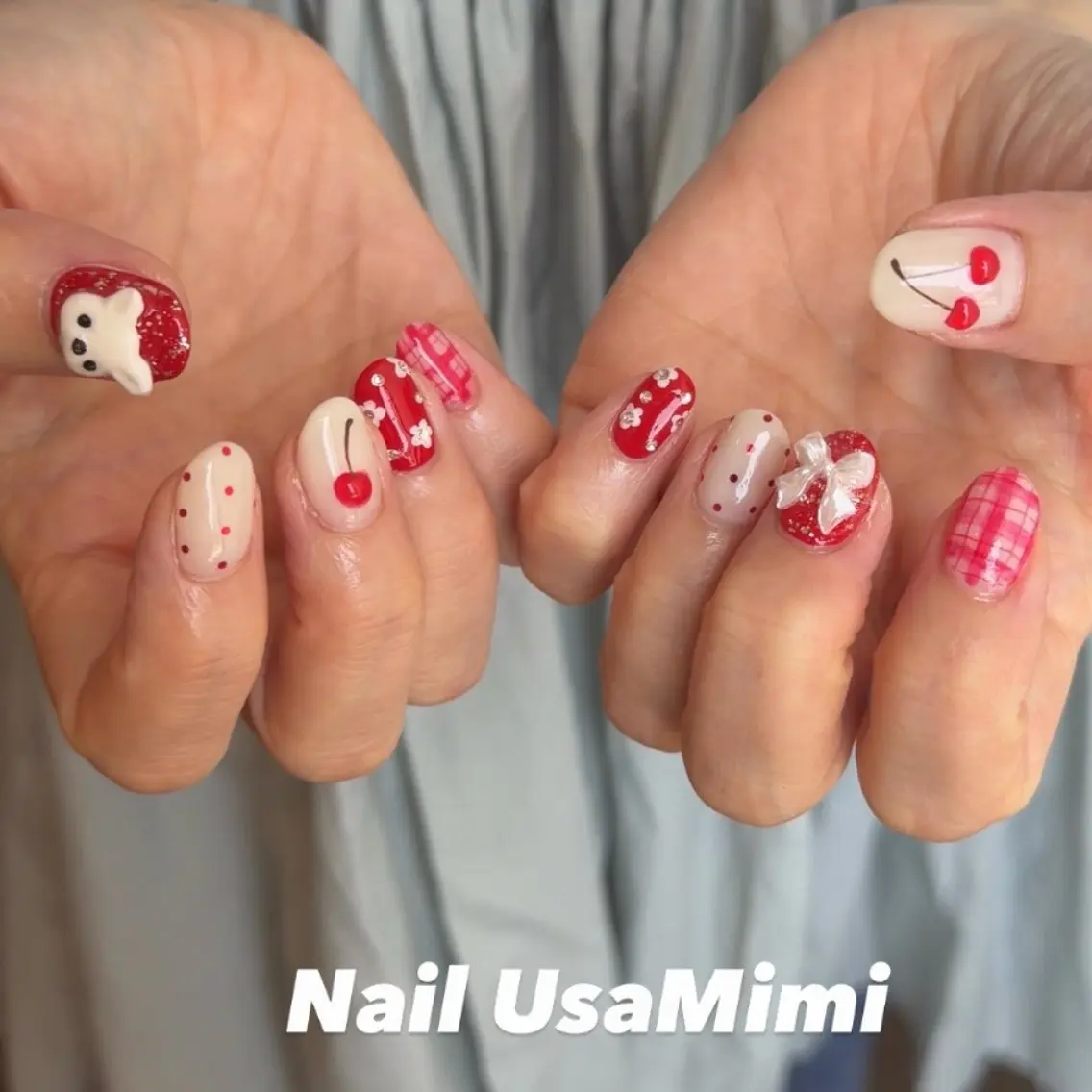 ネイル ハンドネイル 本町ネイルNail UsaMimiのネイルデザイン