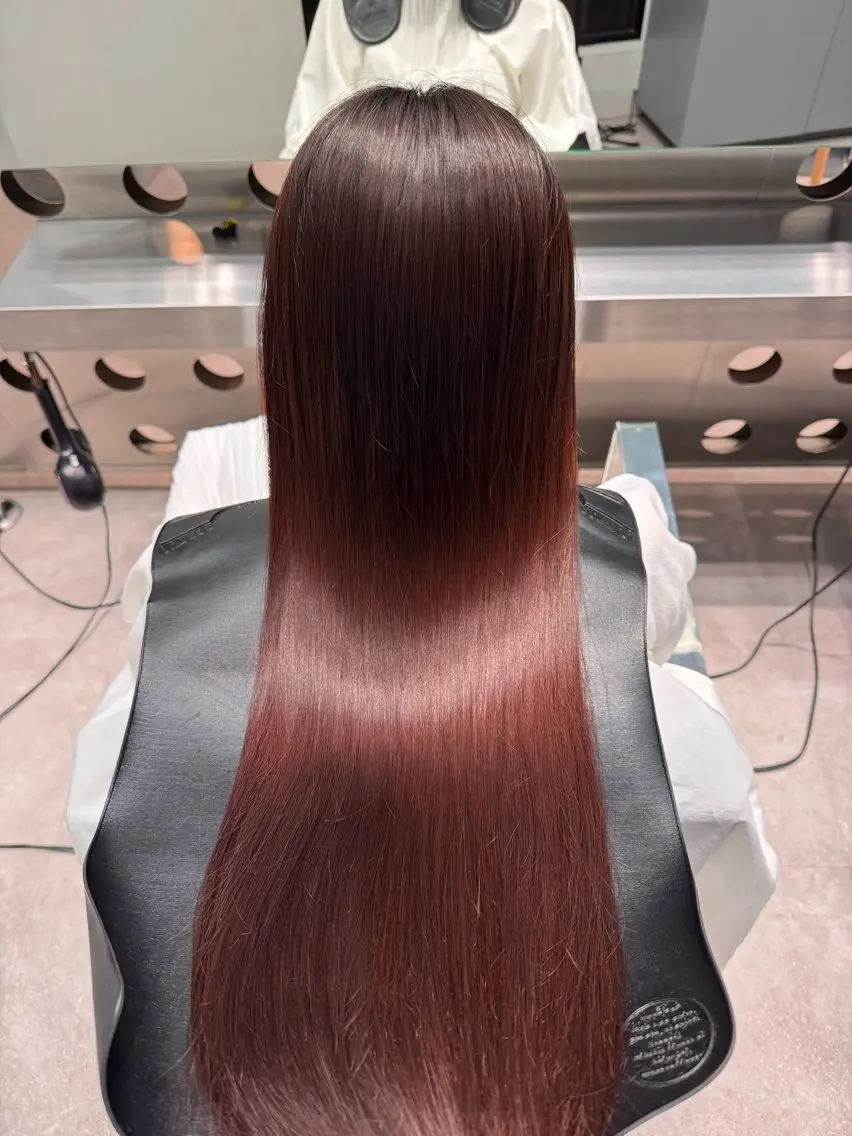 ロング パーマ ロング ヘアカラー トリートメント 北村 岳久翔のヘアスタイル