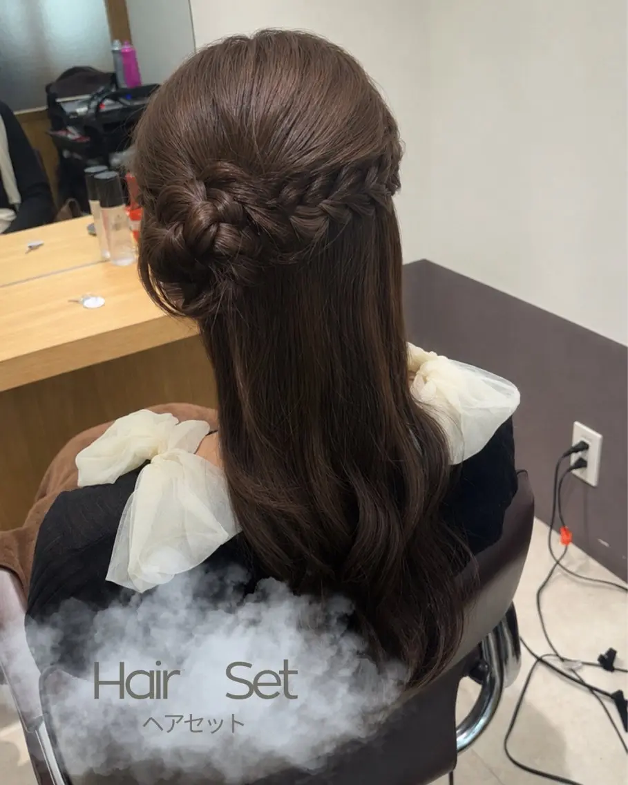 ヘアアレンジ ヘアセット 再現性特化💘透明感 🩵 Minami.のヘアスタイル