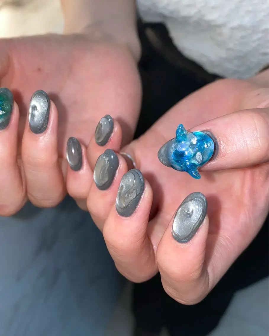 ネイル nano/きもかわ nail🐬🫧のネイルデザイン