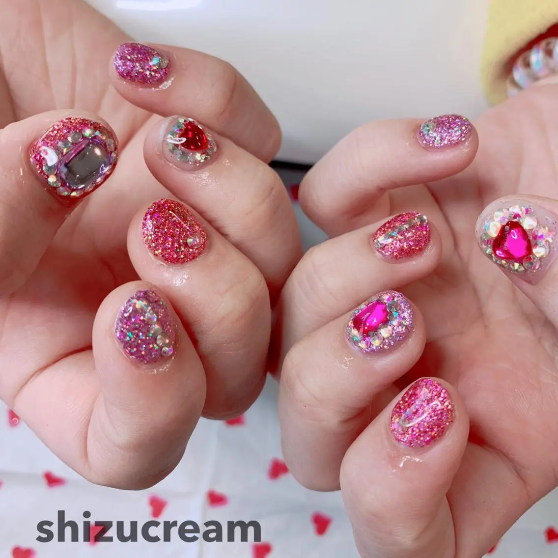 ネイル shizucream 痛デコネイル専門のネイルデザイン